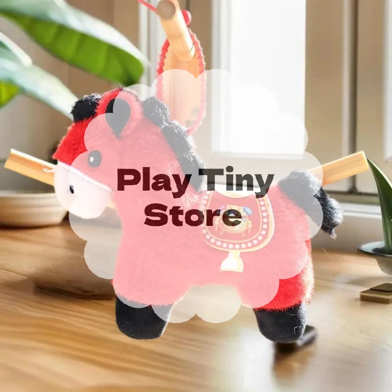 

Pony Soft Toy, 1Pcs Good Luck Charm, Girl Boy Gift Keychain, 2026 Lunar New Year Bag Ornament Doll Pendant