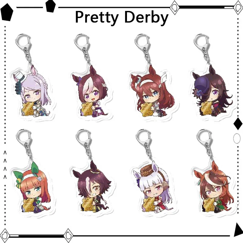 

Симпатичный брелок Derby 37 моделей, акриловая мультяшная игровая фигурка, украшение, брелок, подвеска, сумка, аксессуары, студенческий подарок на день рождения