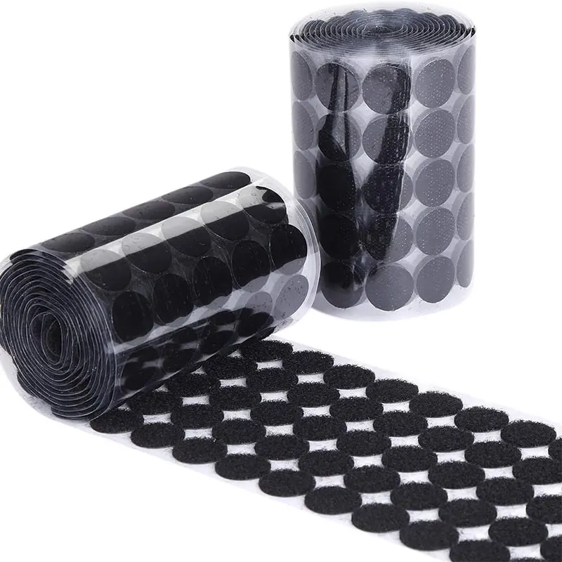50/100Pairs Hook and Loop Dots Self Adhesive Fastener Dot Nylon Sticky Back Grip for Office School DIY Crafts 10/15/20/25/30mm