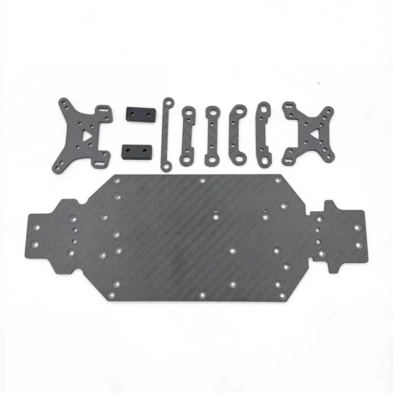 

For Wltoys Remote Control Car 144001 144002 Frame Accessories Metal Upgrade Modified Carbon Fiber Bottom