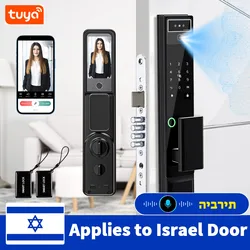 Israel Lock Tuya Wifi facial Electronic lock Smart Door Lock Password 3D face recognition Camera Electronic Lock