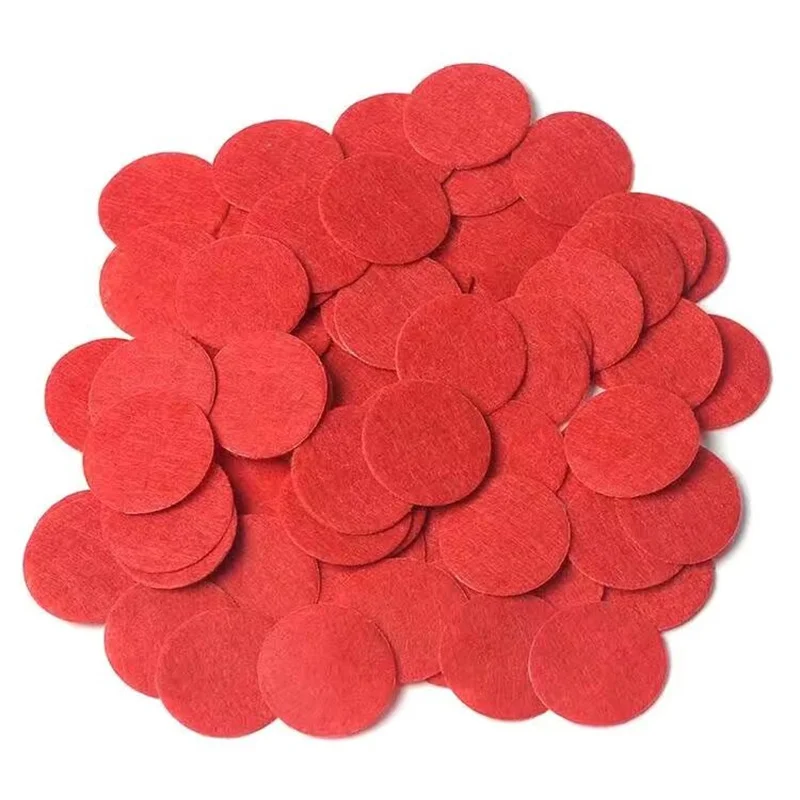 100pcs 2cm 2.5cm 3cm 4cm 5cm Non Woven Circle Pads Felt Fabric Round Patches Diy Accessories Handmade Flowers Crafts Material