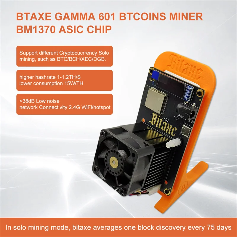 Bitaxe 601 Gamma Bitcoin Miner 1.2TH/s منخفضة الضوضاء ASIC مينر المنزل BTC BCH عمال المناجم Cryptos معدات التعدين جديد #3