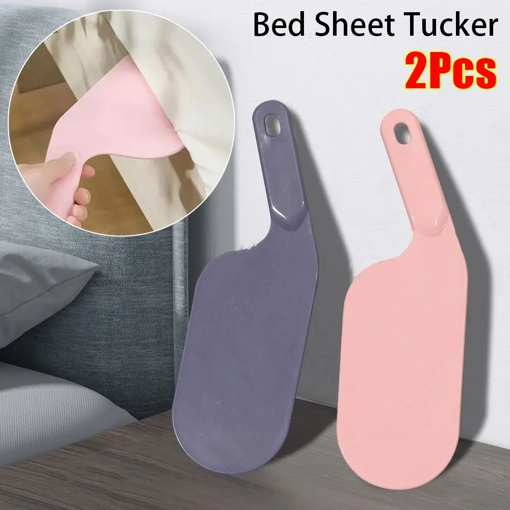 2 Stück für Bett machen einfacher Bettlaken Tucker Bett Rock Ersatz Assistenten Hotel Home Tucking Paddel Kunststoff Haushalt