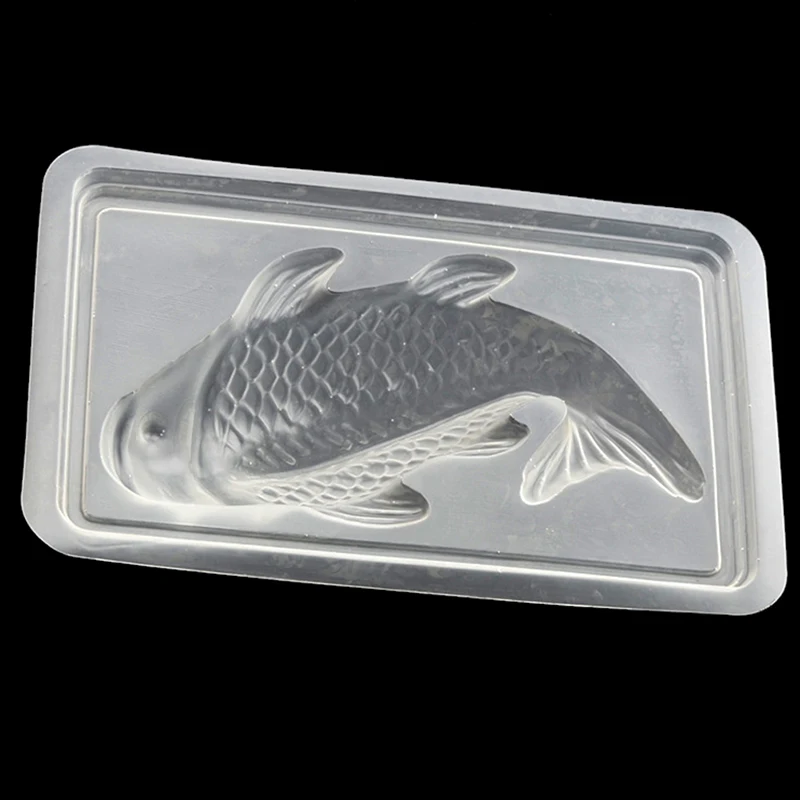 Fish Mold 3D Koi Fish Shape Plastic Cake Chocolate Jelly Mould DIY Soap Handmade Sugarcraft Mold Baking Molds