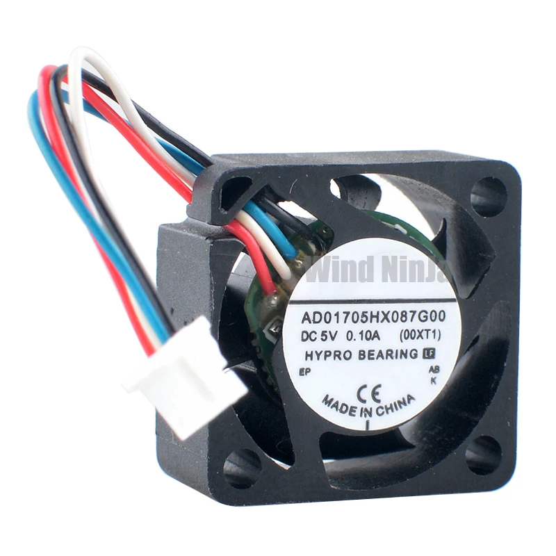 

AD01705HX087G00 1.7cm 17mm fan 17x17x8mm DC5V 0.10A 4pin pwm Micro axial fan cooler cooling fan for micro equipment