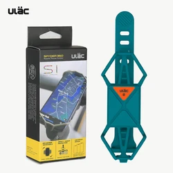 ULAC 360° Rotatable Mobile Phone Bicycle Motorcycle Holder Bike Safe Bracket Silicone Support Pull Type For All Phone Stand