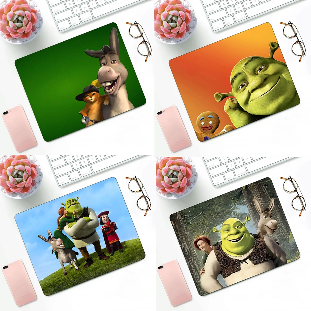 Funny S-Shrek Cartoon Cute Gaming Mouse Pad XS Small Mousepad For PC Gamer Desktop Decoration Office Mouse Mat Deskmat Rug