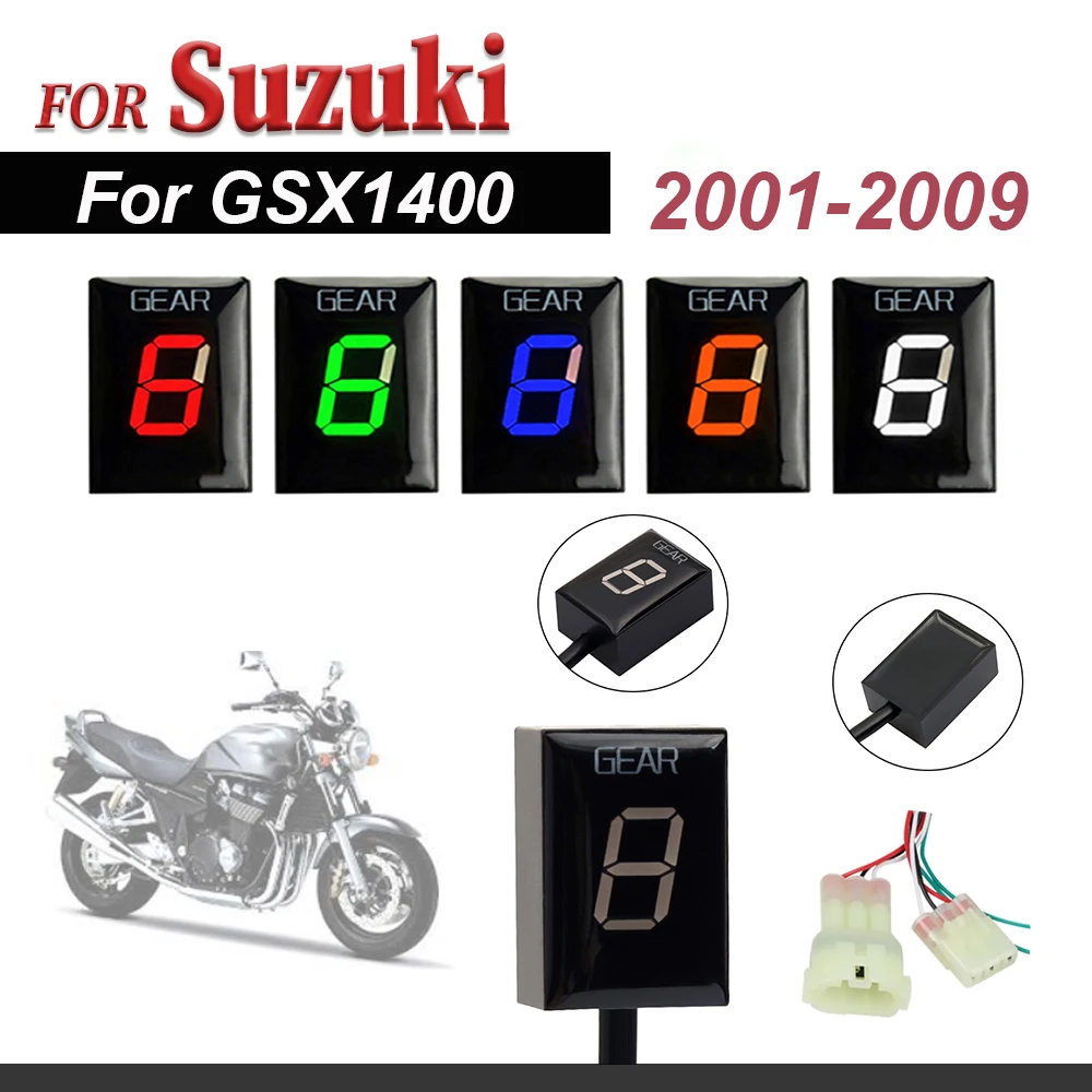 

Motorcycle Accessories For Suzuki GSX1400 GSX 1400 2001-2006 2007 2008 2009 LED 1-6 Gear Indicator Speed Display Meter