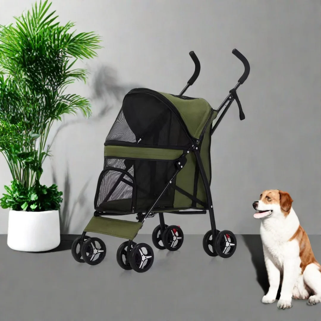 

Lightweight Foldable Pet Stroller for Small Dogs and Cats Portable Stroller for Walking Cats Dogs Stowable.