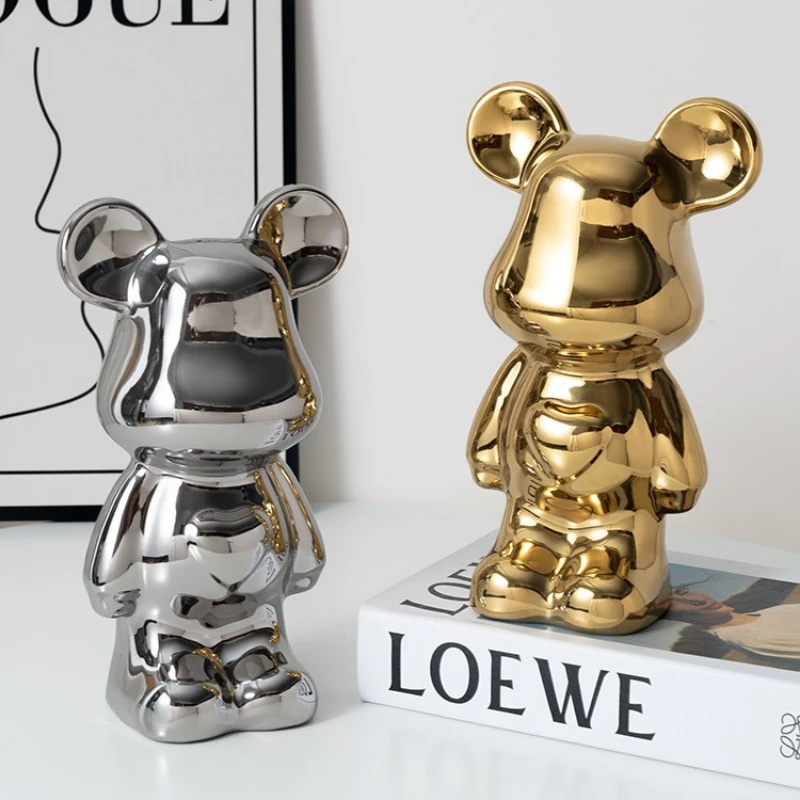 Ceramic Piggy Bank for Kids and Adults ,Coin Bank for Girls and Boys , Colorful Love Bear Decoration