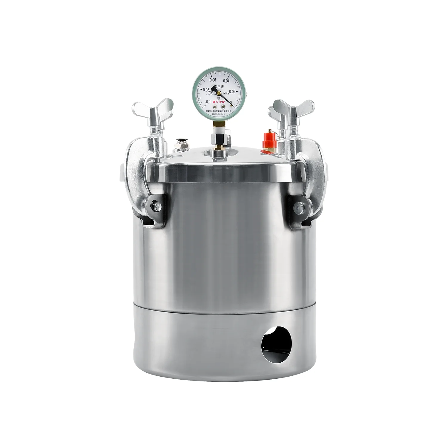 Stainless Steel Degassing Vacuum Chamber for Laboratory Vacuum Defoaming Barrel Crystal Glue Degassing Chamber