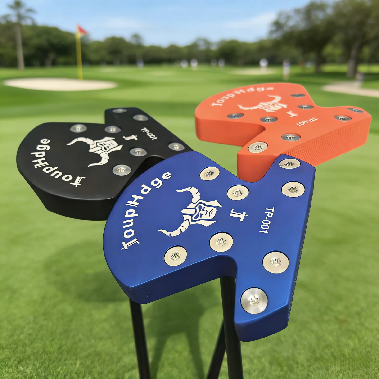 ToupHdge TP-001 Men's Golf Putter, High Forgiveness Mallet Putter with Aiming Line, Adjustable Weight Golf Club