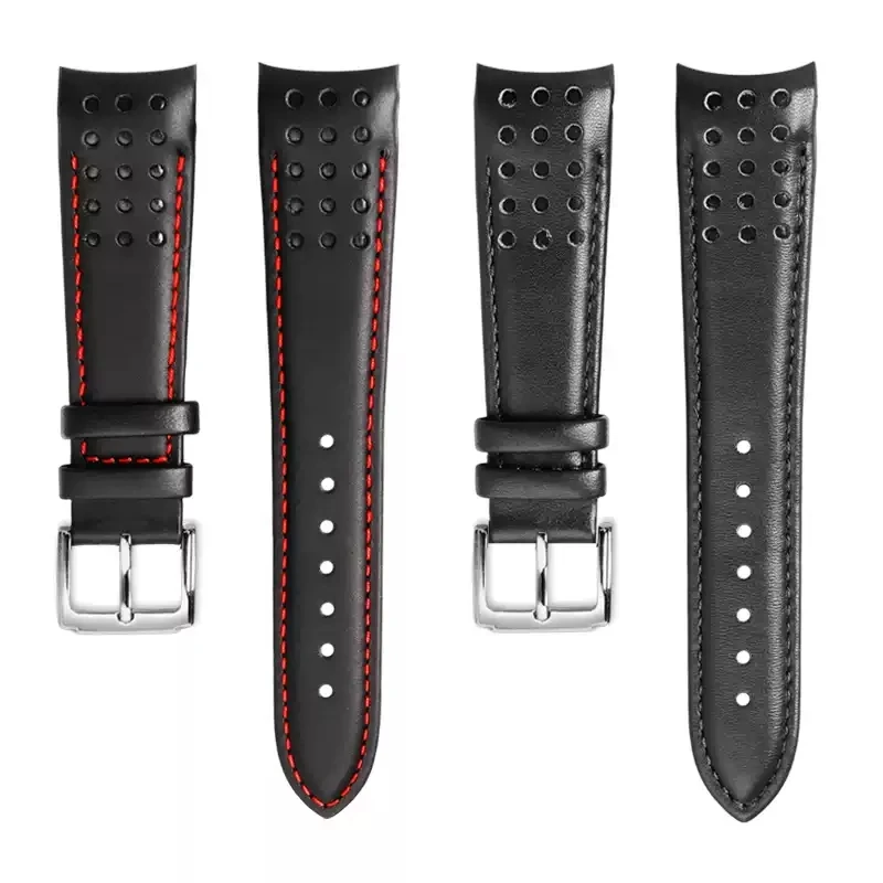 

21mm Breathable Watchband for Seiko Watch Strap Sportura Series Barcelona SNP SRG SPC089 SNAE93 SNP055J1 Curved Bracelet