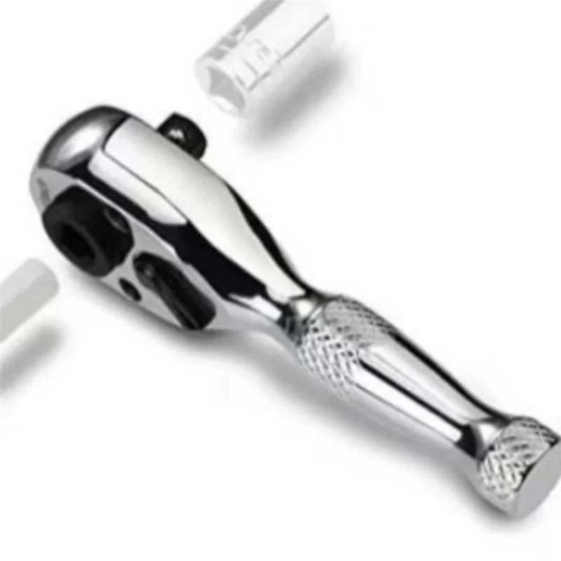 

GTBL Mini Dual Head Stubby Ratchet Handle With 1/4Inch Drive And Two Screwdriver Bits For Repair Hand Tool