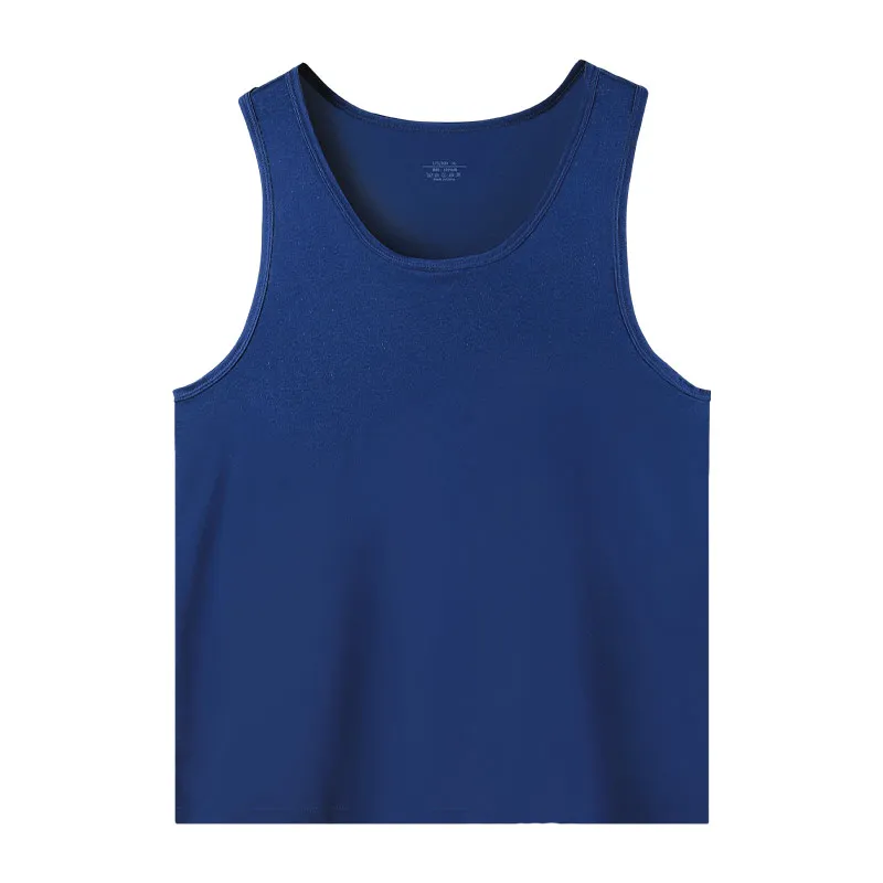 Men's pure cotton vest breathable slim youth sports foundation hurdle I loose summer thin halter undershirt