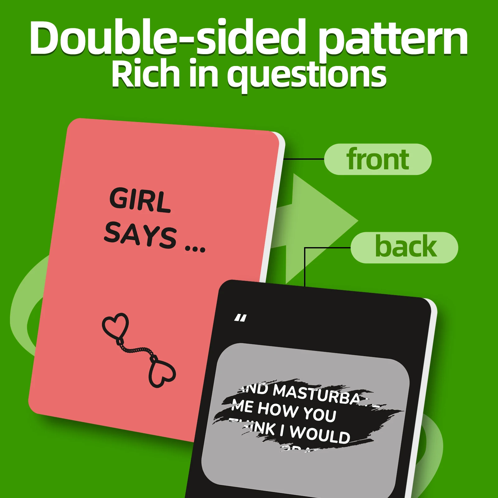 การ์ดคู่รัก ความสนุกสนาน ความใกล้ชิด ท้าทายความสัมพันธ์ - การ์ดสนุกแบบอินเทอร์แอคทีฟสำหรับคู่รัก แบบสองด้านเคลือบลามิเนตและขูดได้ เสริมสร้างความสัมพันธ์