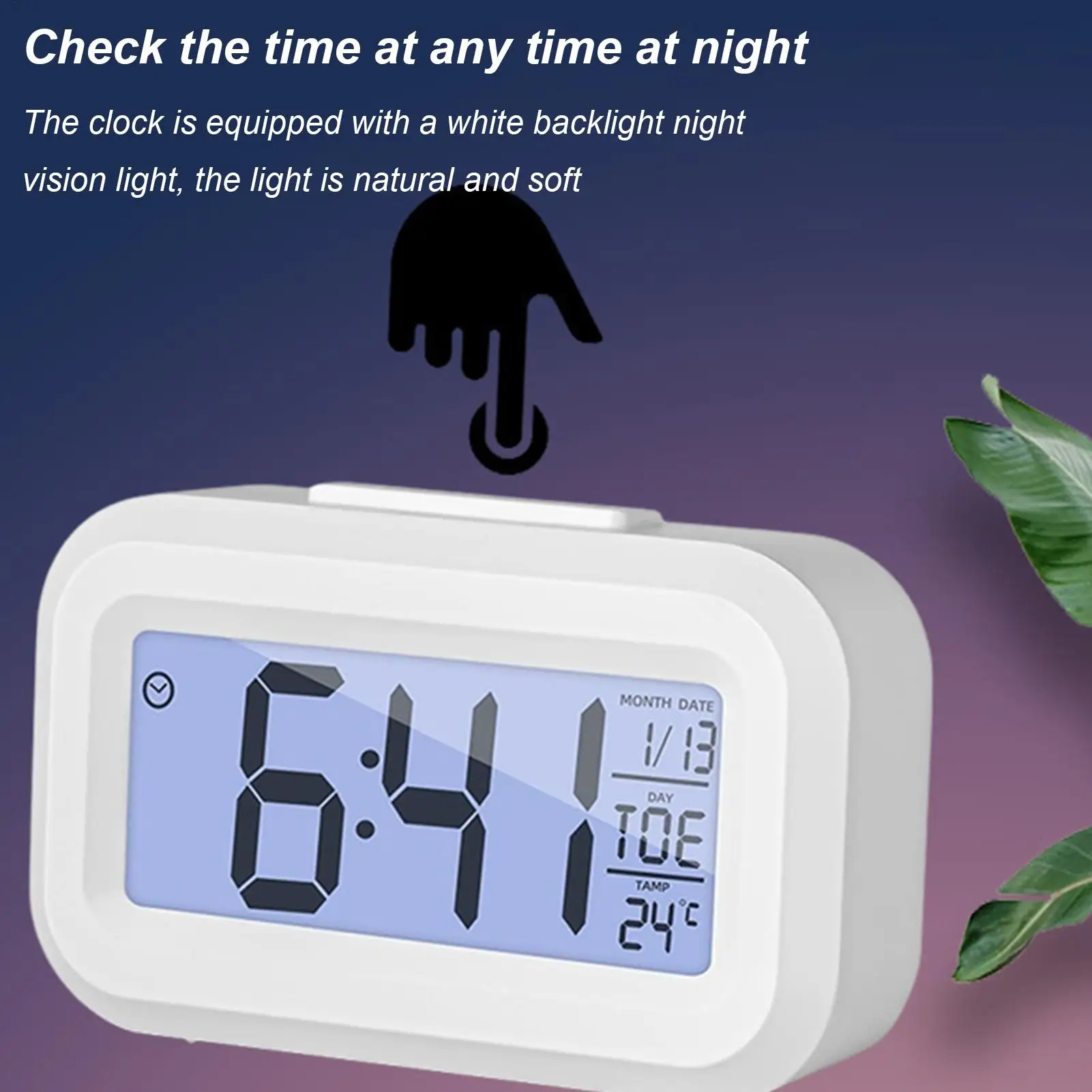 مؤقت صغير ساعة ذكية للأطفال ساعة منبه مدير وقت الطالب سطح المكتب صامت بجانب السرير ساعة منبه إلكترونية صغيرة #3