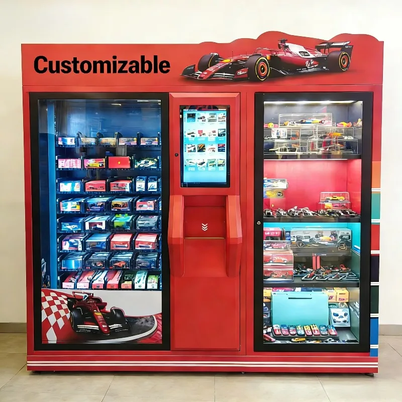 Toys Car Model Combination Mystery Box Vending Machine 24H Self-service Blind/Lucky Box Vending Machine Pet Food Vending Custom