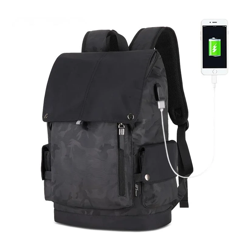 

Fashion Men Backpack Waterproof USB Charging School Bags Male Camouflage Black Large Capacity Backpack Outdoor Travel Mochilas