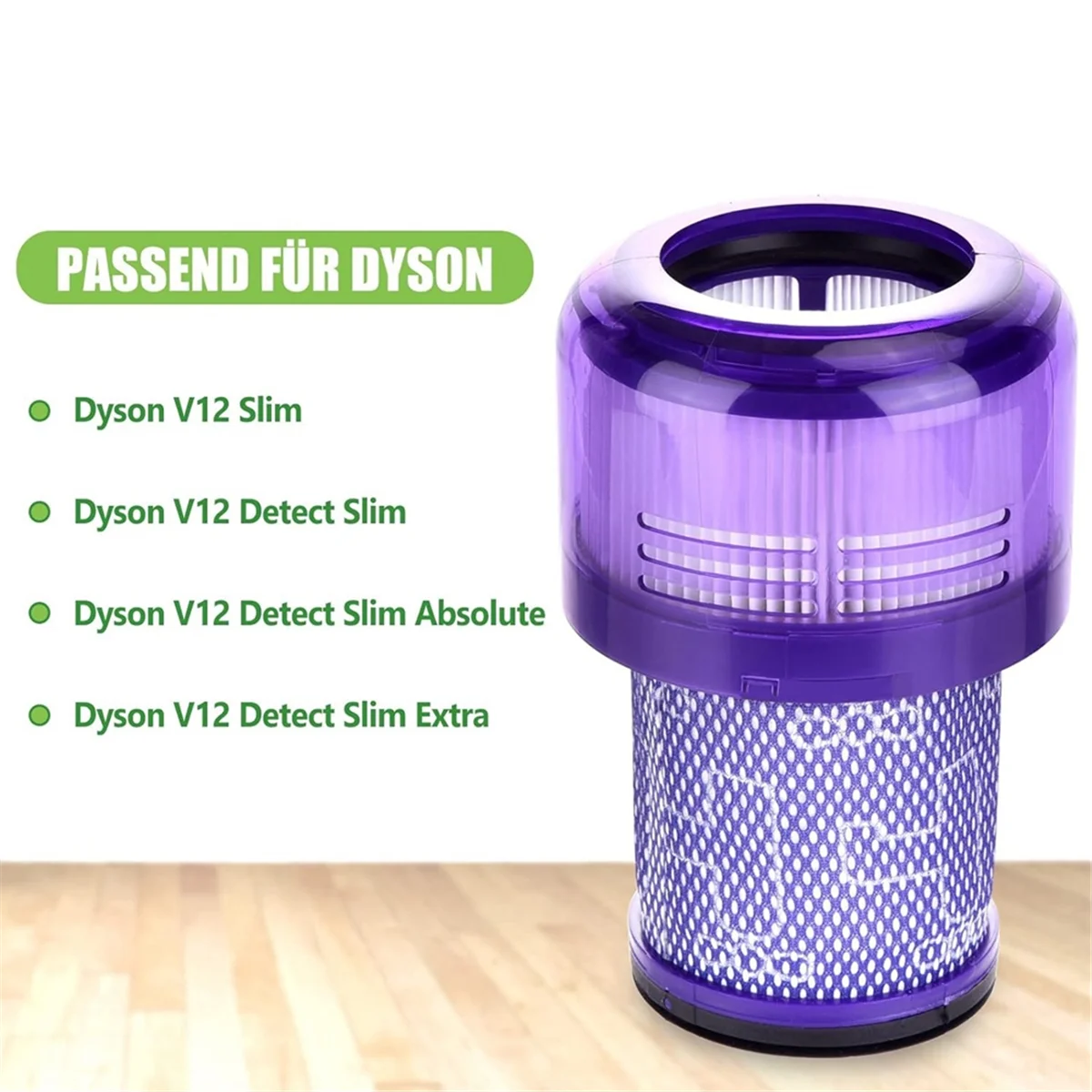 Vendite! Per Dyson V12 Detect Spazzole a rullo sottili, Accessori per ugelli per pavimenti in rotolo per aspirapolvere con filtro HEPA
