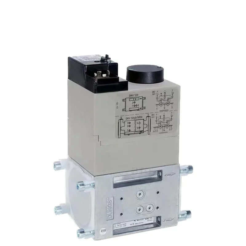 

Двойной газовый электромагнитный регулирующий клапан высокого давления Dungs DMV-D520 для промышленных горелок и котлов