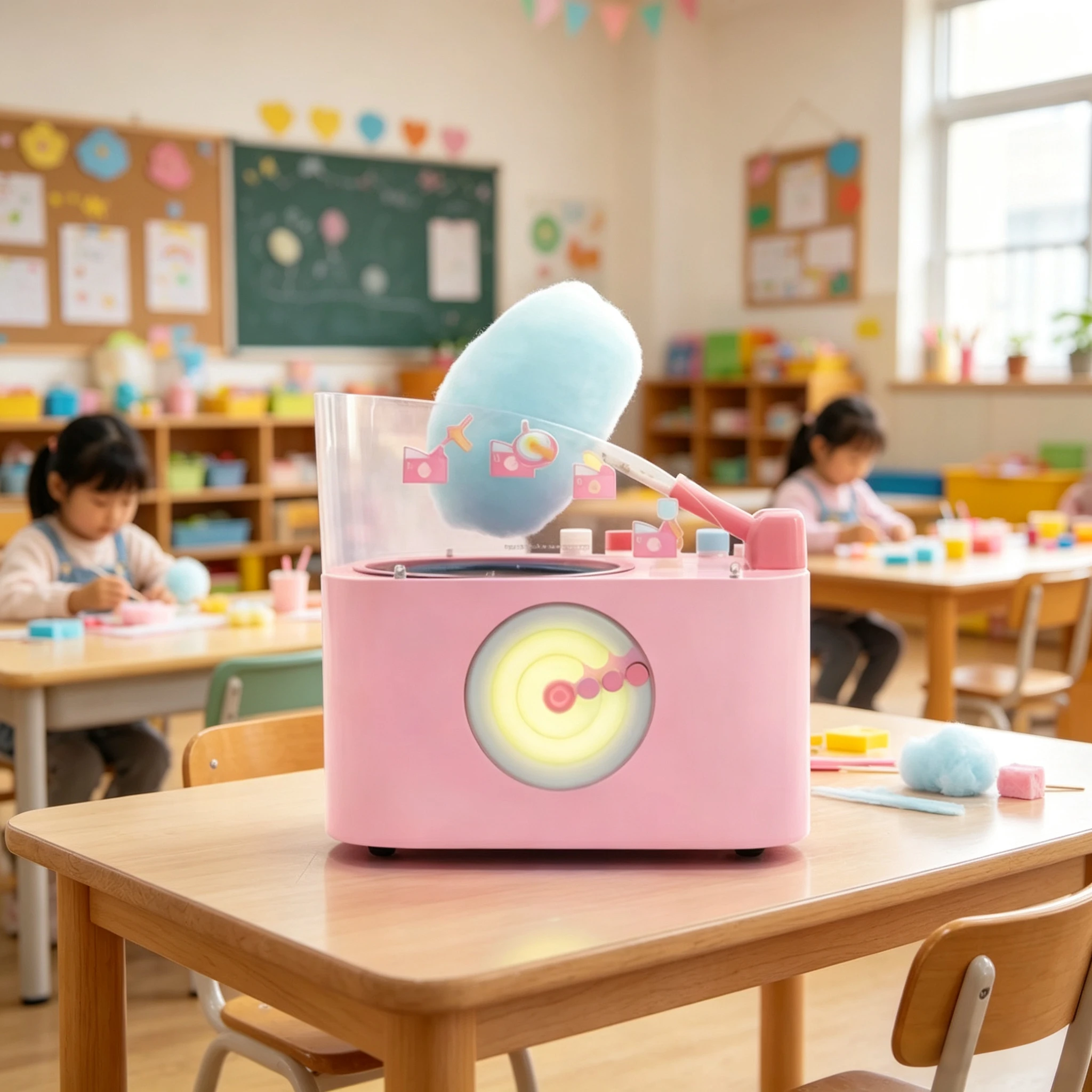 Skineat Cute Cotton Candy Machine | Automatic DIY Candy Floss Maker, Portable & Compact For Parties, Carnivals & Home Kitchen
