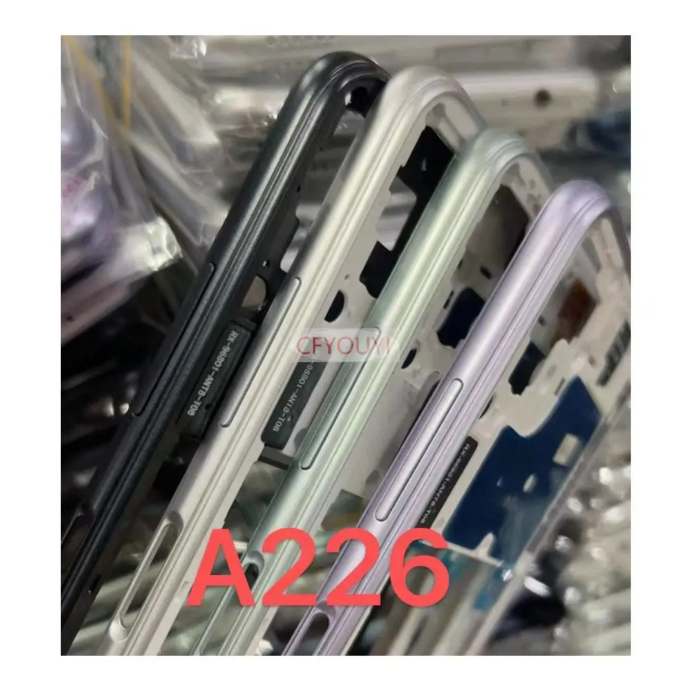 For Samsung Galaxy A22 5G A226 Middle Frame Housing Central Frame With Power Volume button Replacement Parts