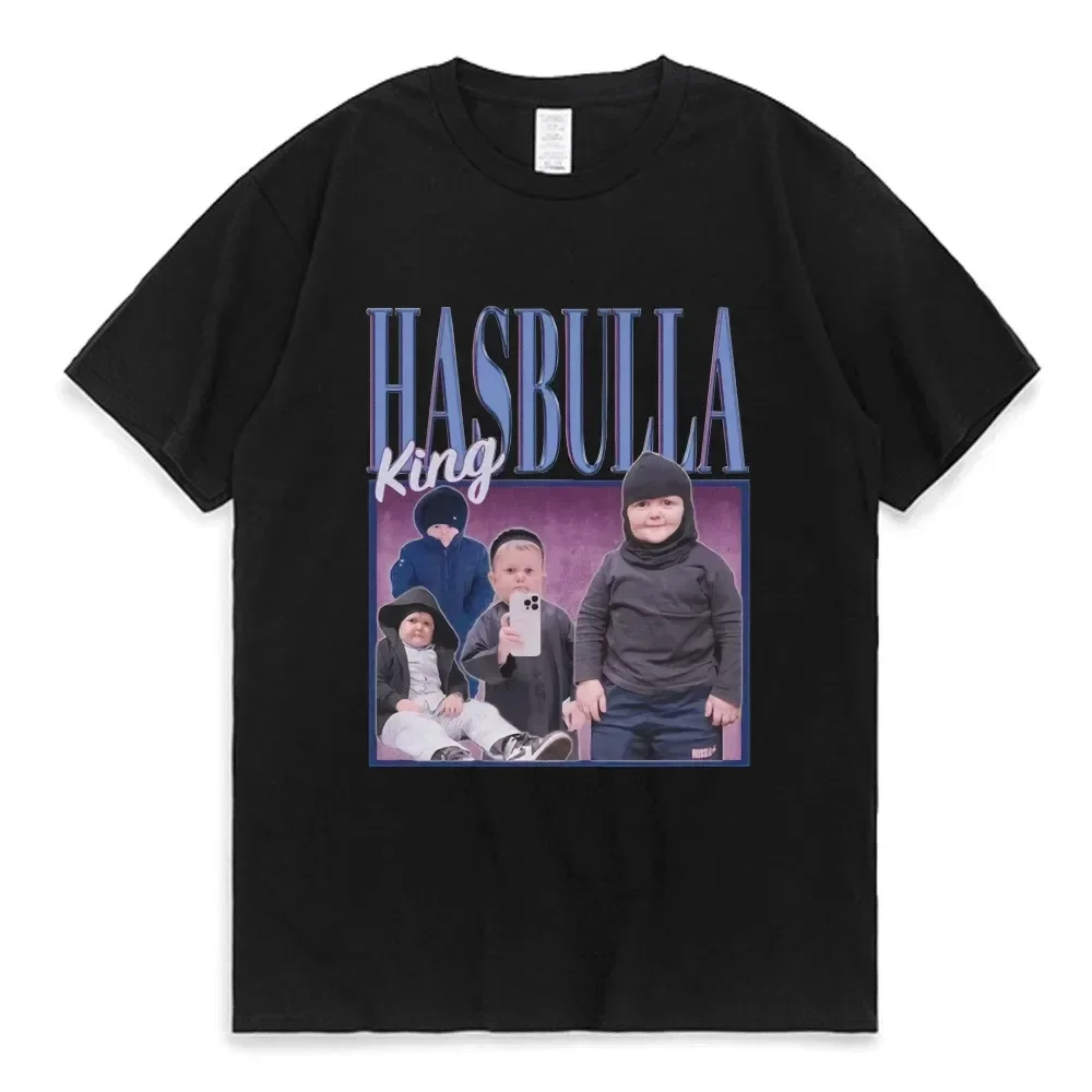 Hasbulla T Shirt Fighting Meme Men Mini Kh Hasbulla O-Neck 3D Printed Men T-Shirt Pattern Fashion Clothes Casual Oversized Tops