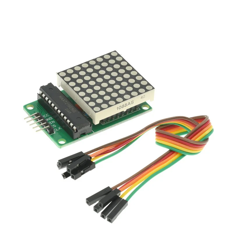 MAX7219 Dot-Matrix-MCU-Anzeigemodul 8x8 mit gemeinsamer Kathode, 5V LED-Treiberplatine, kompatibel mit Arduino – Detail 1