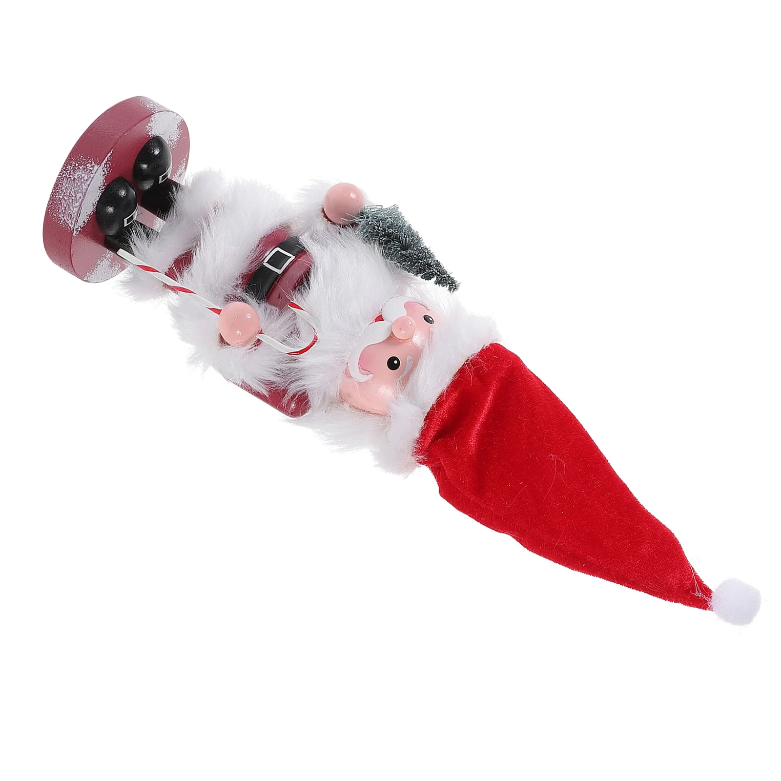 

Wooden Santa Claus Nutcracker Christmas Ornament Handcrafted Xmas Table Decor Holiday Gift Desktop Nutcracker Decoration