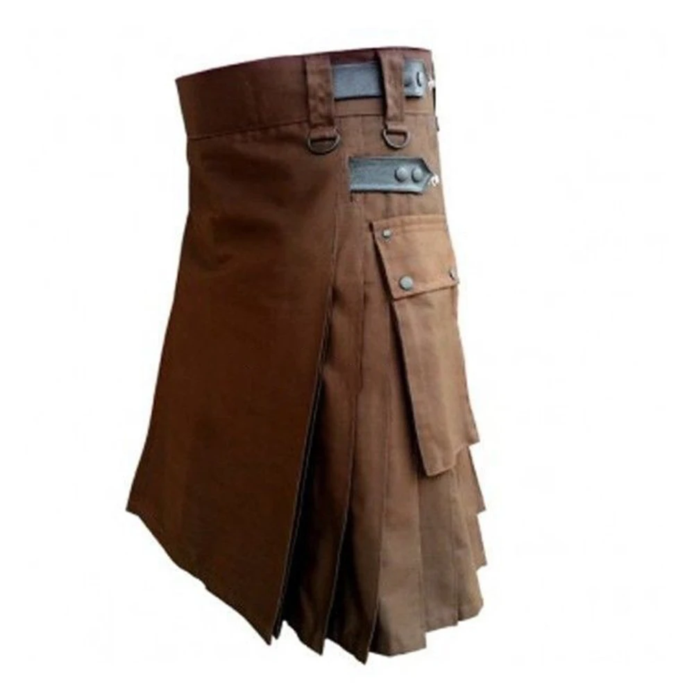Authentischer schottischer Vintage-Kilt für Herren mit traditionellem, lässigem Punk-Rave-Stil, entworfen für Partys und Junggesellenabschied
