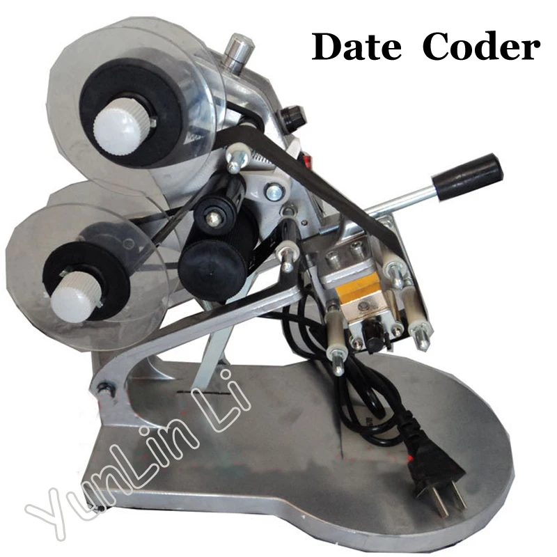 Date Ribbon Coder Color Ribbon Hot Printing Machine Direct Thermal Foil Manual Stamp Printer Coding Machine DY-8