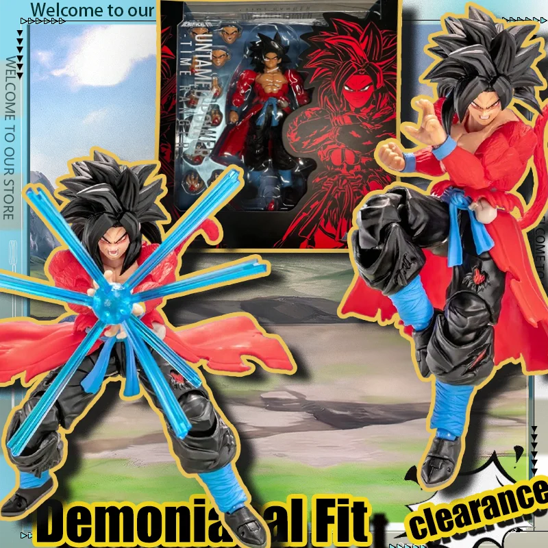 

New Demoniacal Fit Dragon Ball Z Vegetto Action Figure Untamed Power Time Ranger Vegetto Super Saiyan Figures Collect Gifts Toys