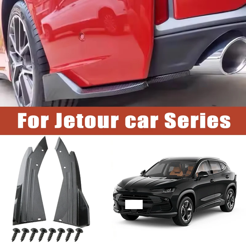 

2pcs Rear Bumper Spoiler Lip Splitter Diffuser Anti-Crash Winglet Car Mod For Jetour X70 X70PLUS X90 X90PLUS Dashing T1 T2 T95