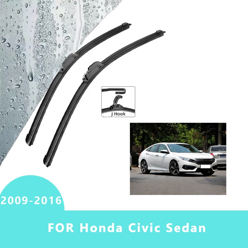 

Car Front Windscreen Wiper Blades Brushes Windshield Window Cutter Accessories 2PCS for Honda Civic Sedan 2009-2016