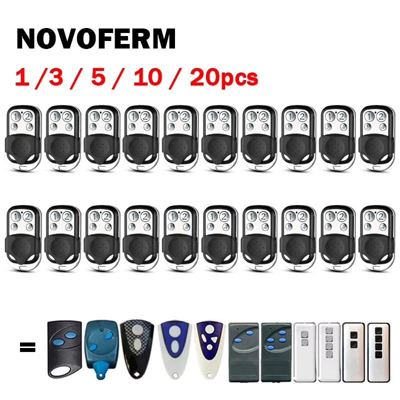 

New NOVOFERM 433.92MHz Remote Control Garage Door Opener For NOVOFERM MINI NOVOTRON 502 522 524 512 MAX43-2 MIX43-2 MNHS433-02