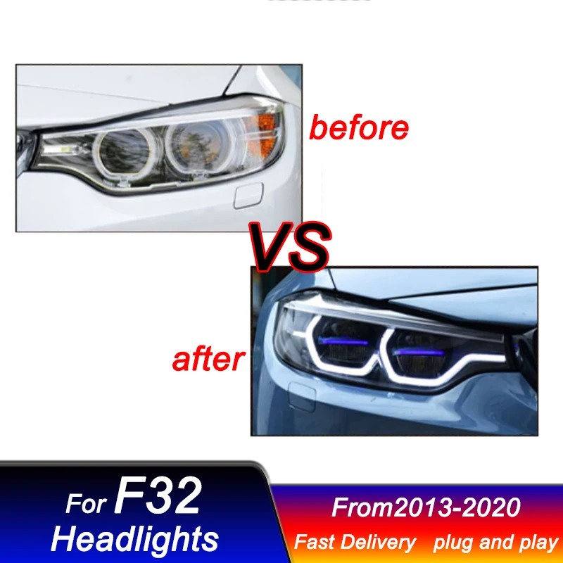 Car Headlights for BMW 4 series F32 2013-2020 new style full LED DRL Dynamic Signal Head Lamp Bi Xenon Beam Headlamp Accembly