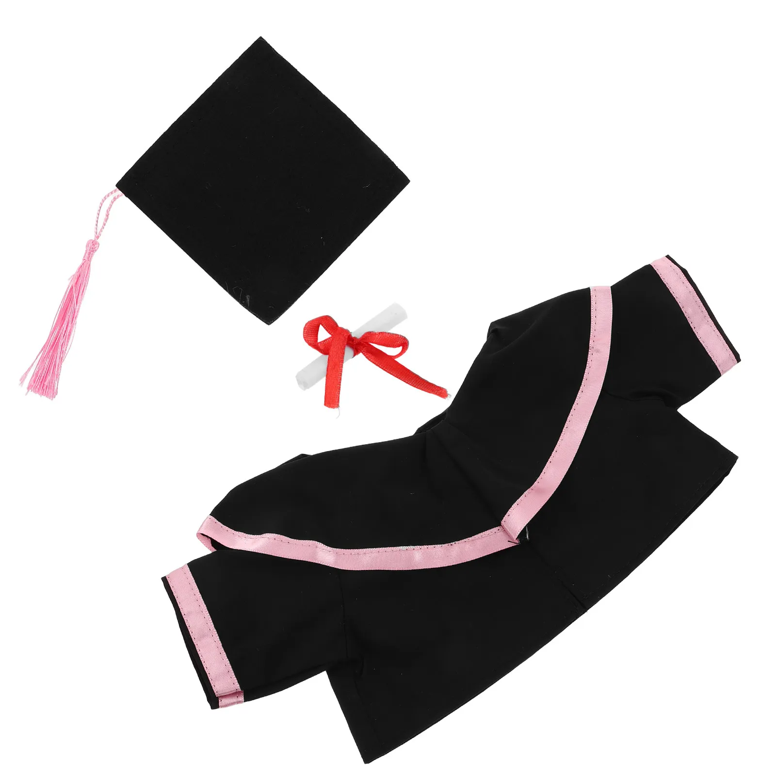 

Комплект одежды для выпускного медведя: шапка, шаль, свиток. Мягкий и удобный костюм для плюшевых игрушек. Для праздничного сезона.