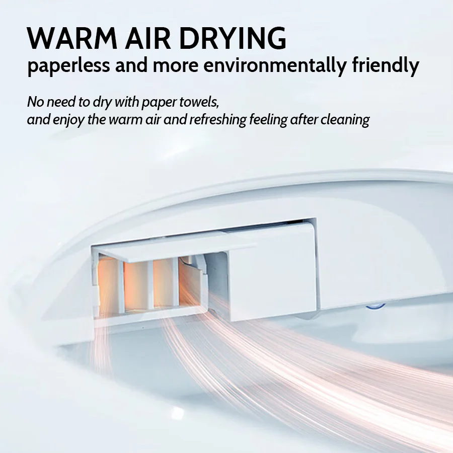 Home Badezimmer Toilettenschüssel Smart Intelligent Toilettendeckel Bidet Wc Warmlufttrockner Toilettensitzbezug