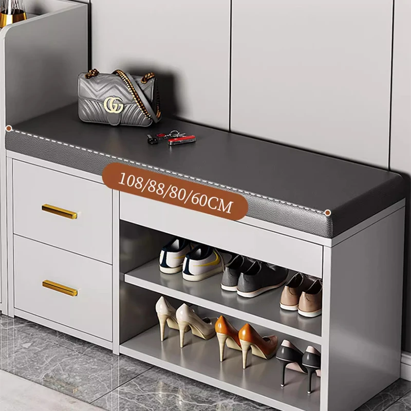 Small Simple Ritating Shoe Cabinets Luxury Design Display Narrow Hallway Shoe Rack Shelf Dust Proof Szafki Na Buty Furniture