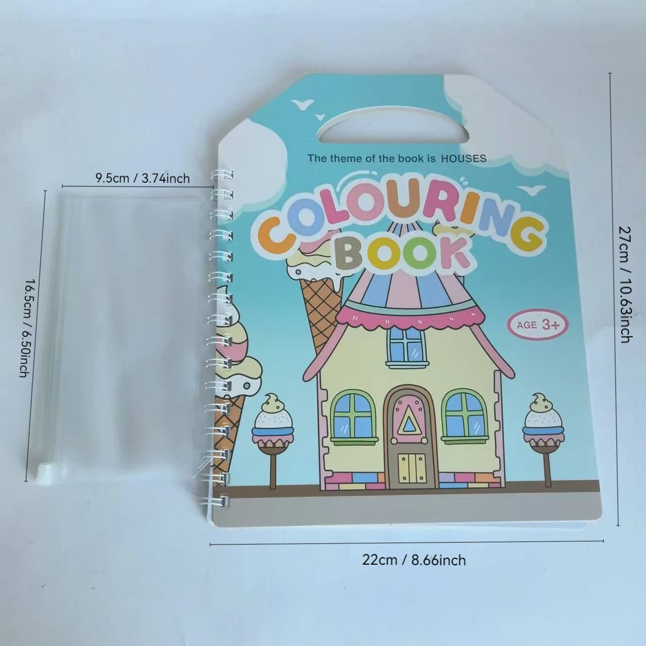 1Set 16Pages Colorbook 1Pcs Pen Bag 6Pcs Eraserble marker Pen Fun Coloring Books Graffiti Paintings Cartoon Drawing Picture Book
