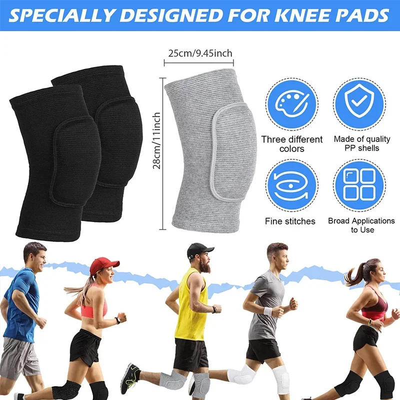 WorthWhile Tanz-Knieschoner für Volleyball Yoga Damen Kinder Herren Patella-Stütze EVA-Knieschoner – Detail 4