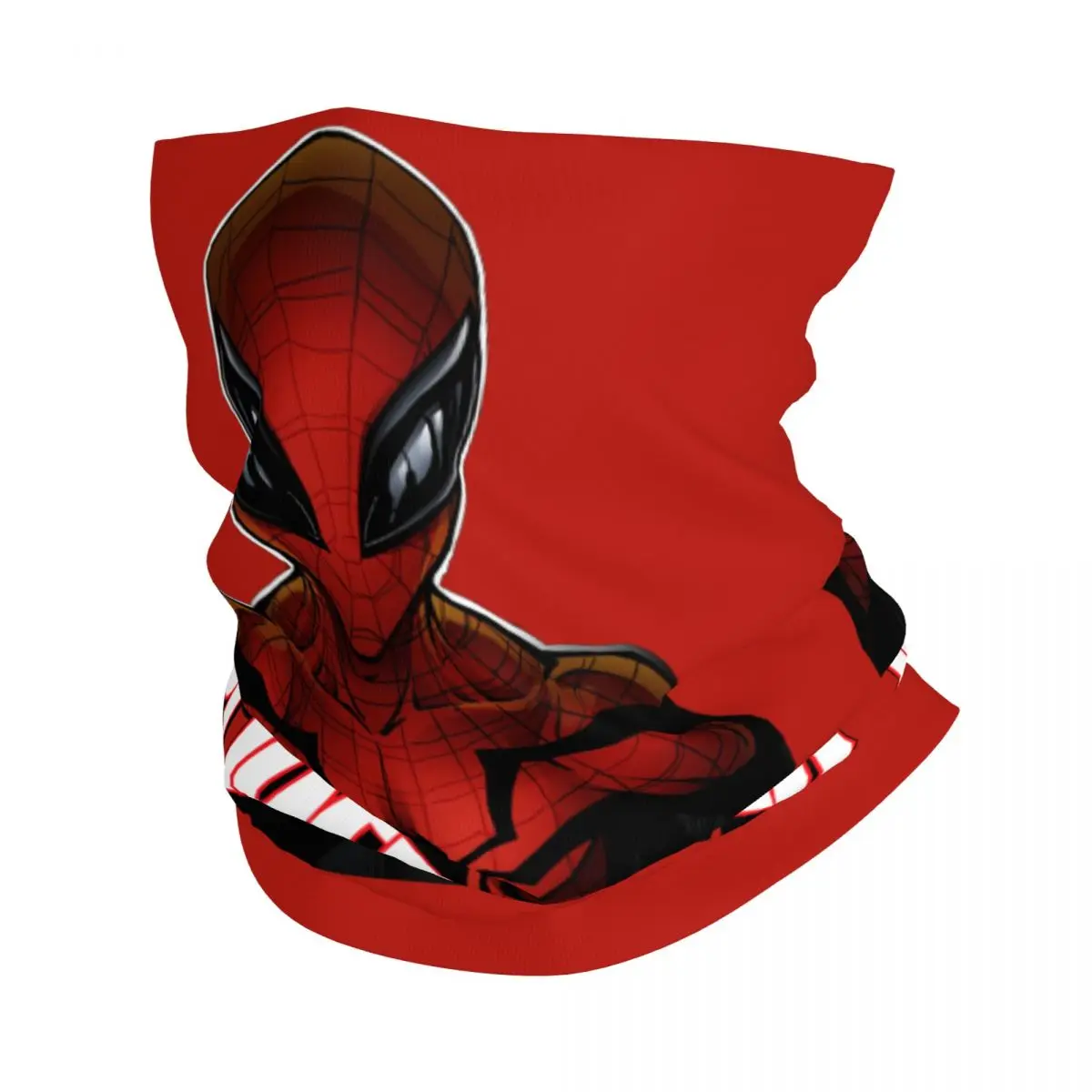 Logo Marvel Spider Man Bandana Neck Gaiter Printed Motorcycle Club Wrap Scarf Cycling Face Mask Hiking Unisex Adult All Season