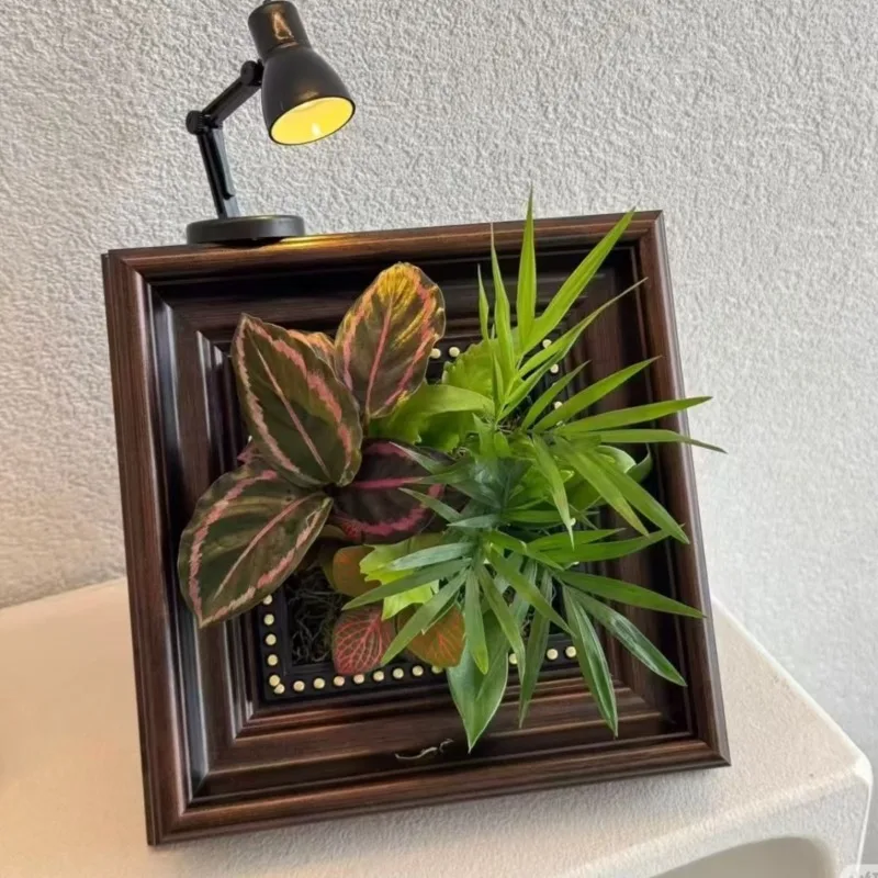DIY Plant Pot Picture Frame Micro Landscape 10‑15cm Inner Size Desktop Display Stand Home Decor Handmade Gift Ornament