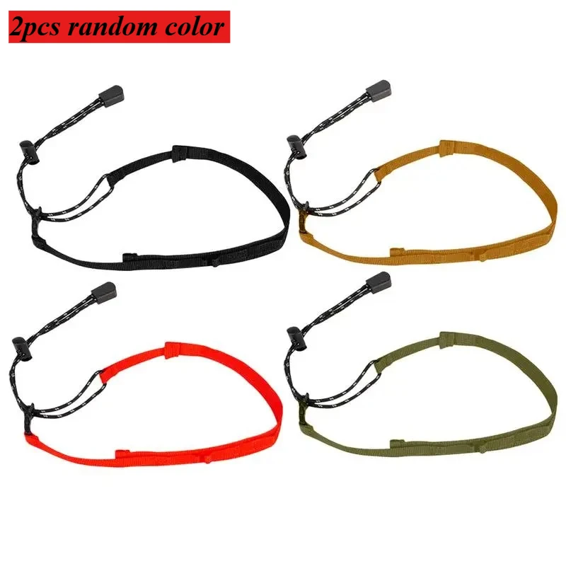 2pcs Random Color Outdoor Multi-functional Portable Water Bottle Strap Adjustable Nylon Strap Hand-carry Storage Hanging Rope Ca