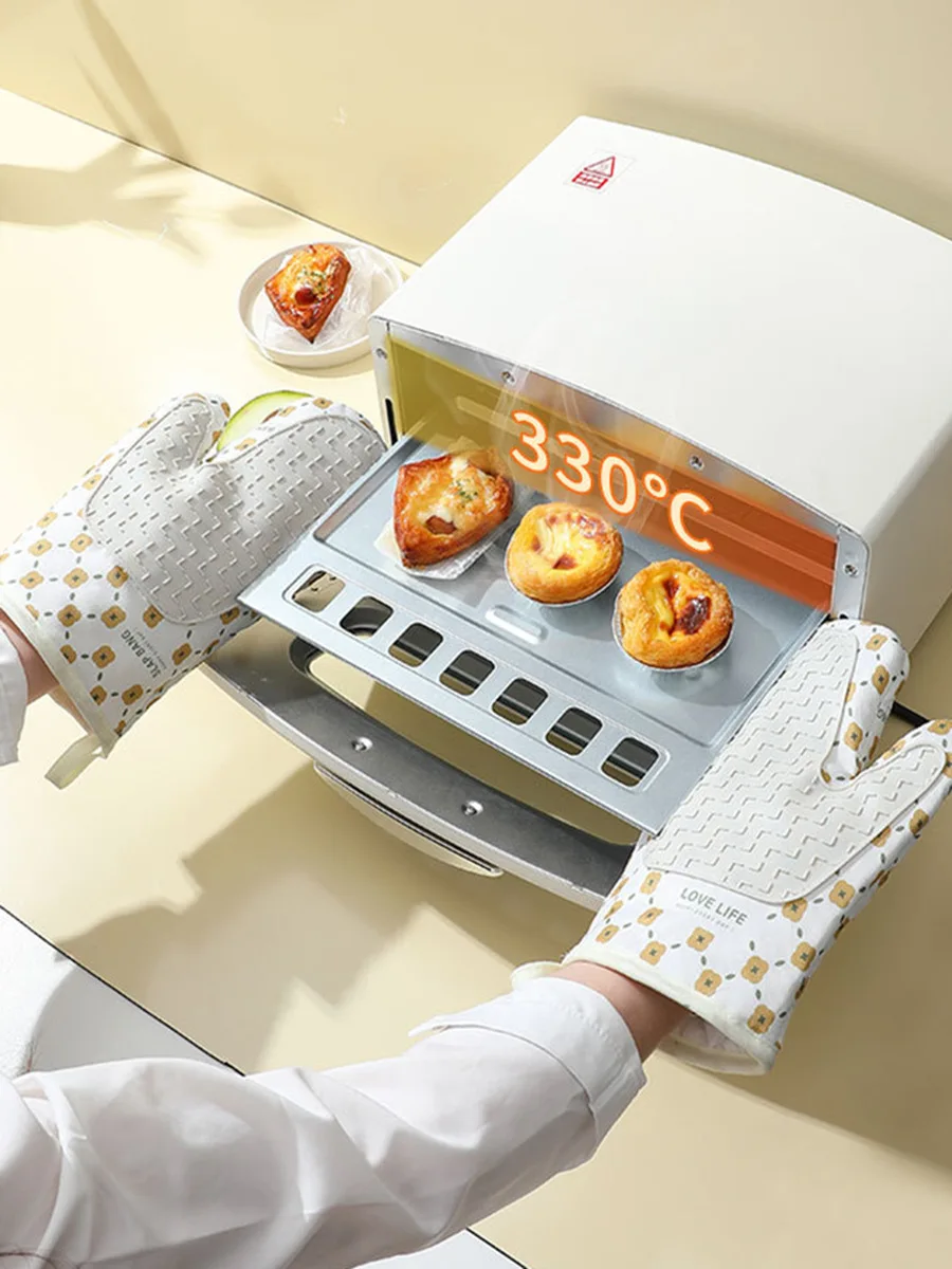 

Electric Oven Gloves Microwave Oven Mitts Baking Supplies Silicone Thermal Glove Kitchen Accessories Barbecue Household Utensils