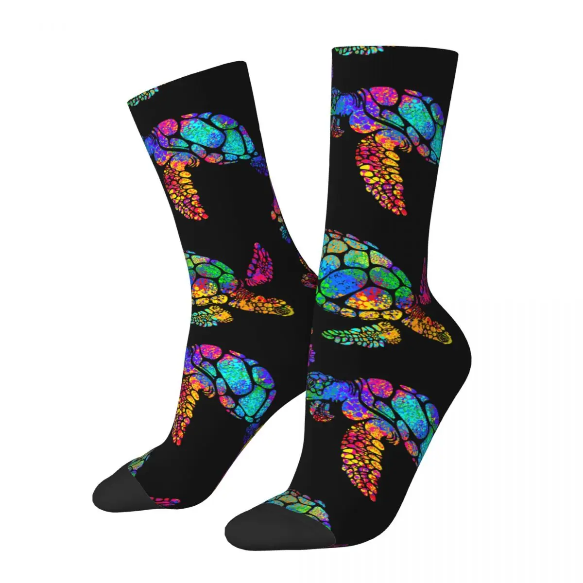 

Sea Turtle Jellyfish Sock Printed Man Polyester