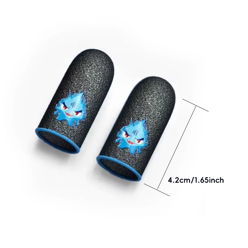 Atmungsaktive Touchscreen-Fingerhülsen, 1 Paar | Anti-Schweiß-Daumenhandschuhe für mobiles Gaming für PUBG Free Fire COD – Detail 5