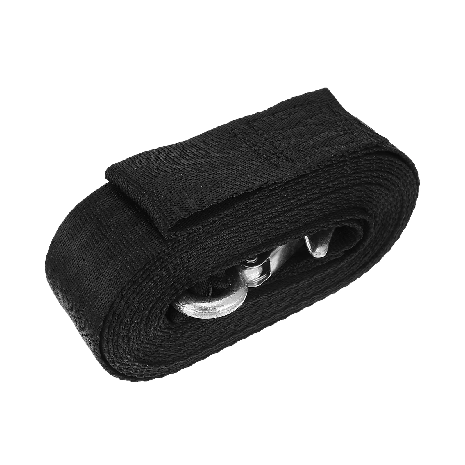

Practical Winch Strap Belt Polyester Steel Hook Trailer Rope Durable Quality Safe Portable Car Anchor Manual Winch Tow Rope
